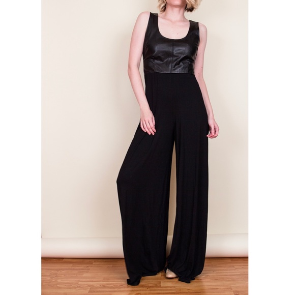 BB Dakota music twisted black wide leg jumpsuit - Picture 2 of 5